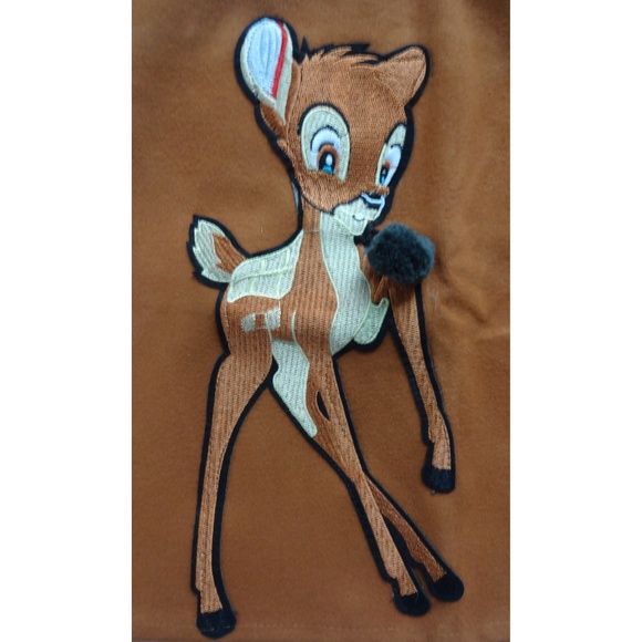 Disneys Bambi Deer Embroidered Brown Small Skirt - Picture 4 of 4